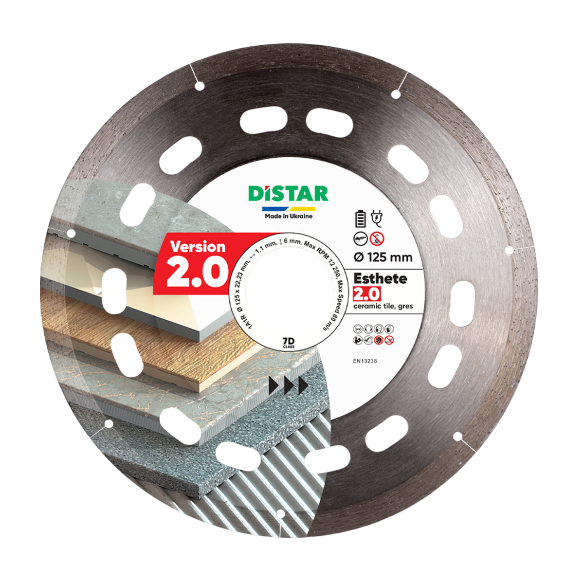 DISTAR Esthete 2.0 Diamond Blade 4.5"-5" - Ultra-Thin Precision Tile Cutting Disc for - product image 3