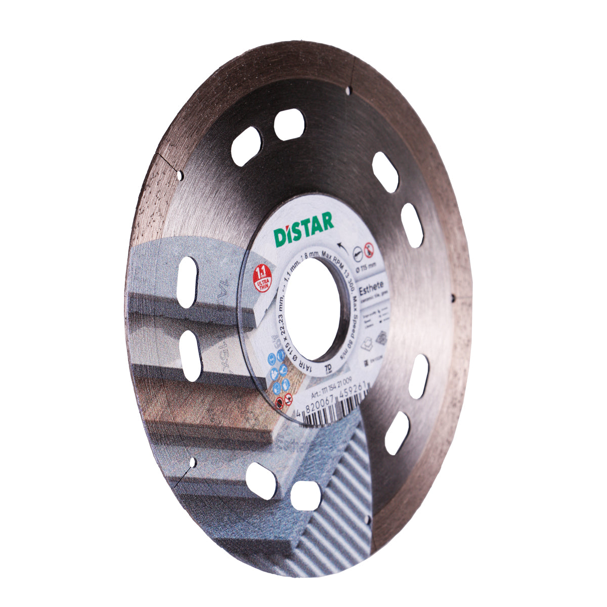 DISTAR Esthete 5" Ultra-Thin Dry Porcelain Diamond Blade detail view