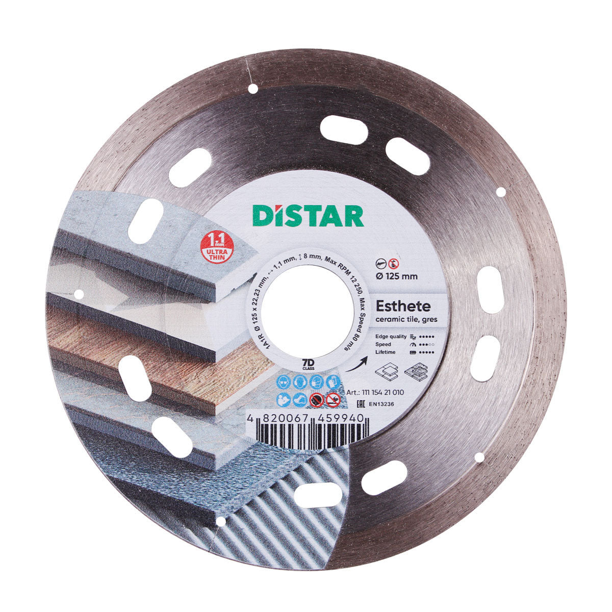 DISTAR Esthete 5" Ultra-Thin Dry Porcelain Diamond Blade close-up