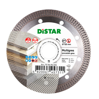 DISTAR Multigres 5" Diamond Blade - Fast Dry Cutting for Porcelain and Ceramic Tile - product image 6