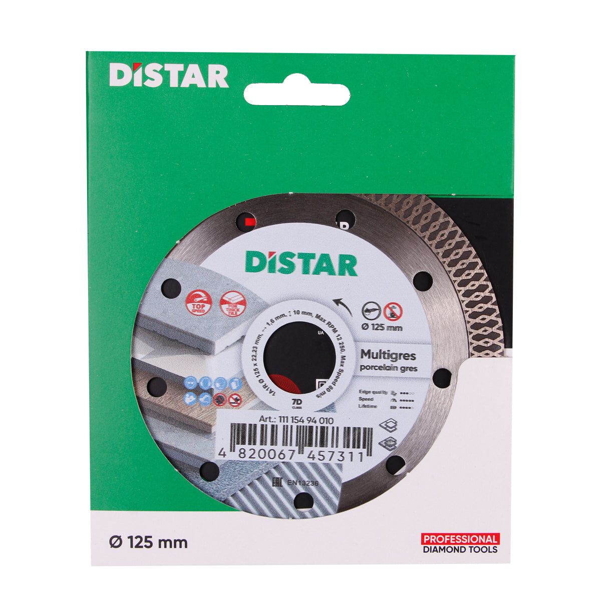 DISTAR Multigres 5" Diamond Blade - Fast Dry Cutting for Porcelain and Ceramic Tile - product image 5