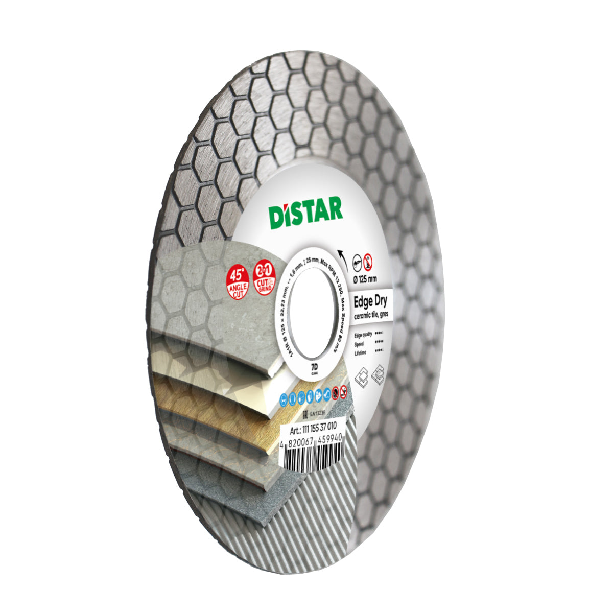 DISTAR Edge Dry 4.5"-5" 45° Miter & Grinding Blade detail view