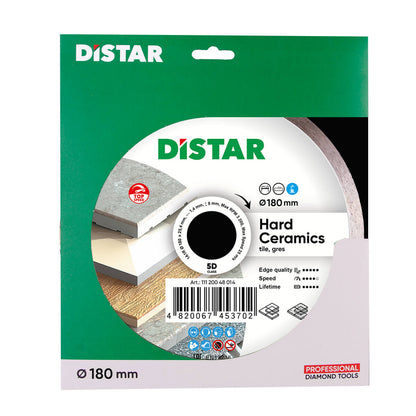 DISTAR Hard Ceramics 10" Wet Diamond Blade for Porcelain Tile detail view