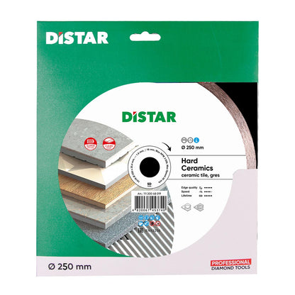 DISTAR Hard Ceramics 10" Wet Diamond Blade for Porcelain Tile dealer-ready product image