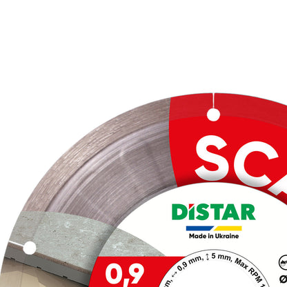 DISTAR Scalpel 4" Ultra-Thin Porcelain Diamond Blade - 0.9mm detail view