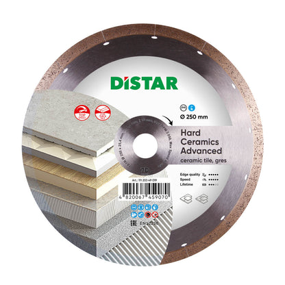DISTAR Hard Ceramics Advanced 10" Porcelain Slab Diamond Blade detail view