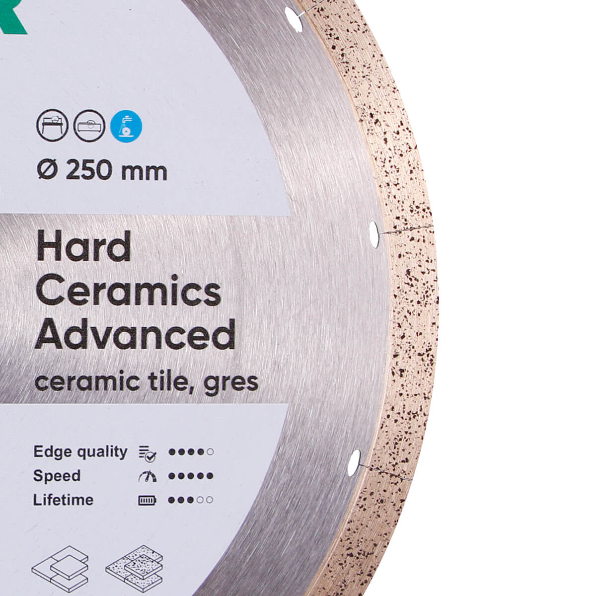 DISTAR Hard Ceramics Advanced 10" Porcelain Slab Diamond Blade dealer-ready product image
