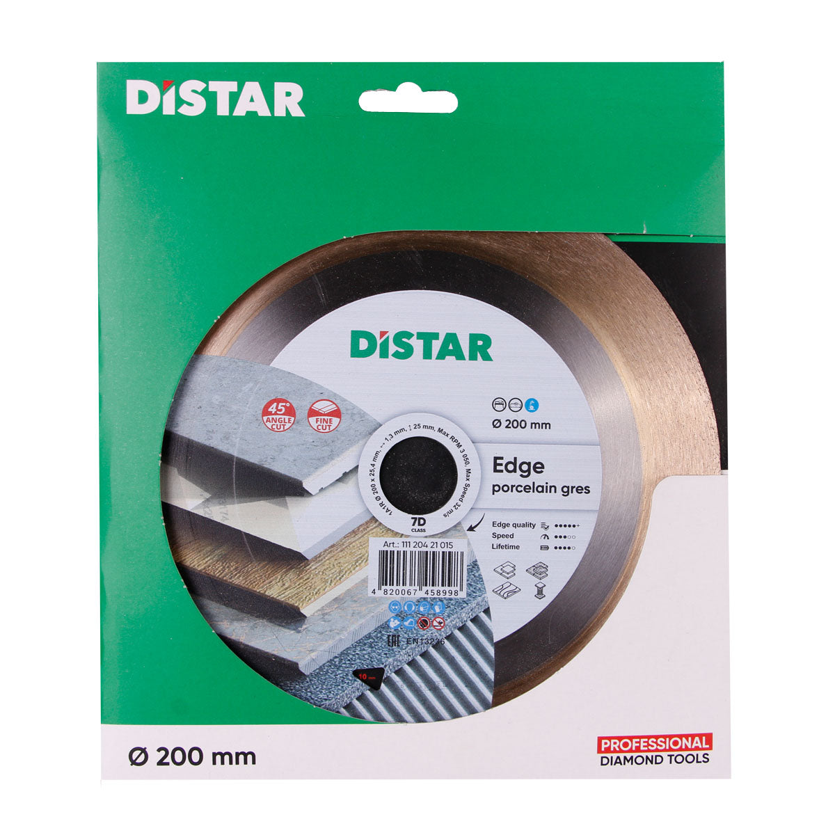 DISTAR Edge 250mm Wet 45° Miter Blade - 25.4mm Arbor