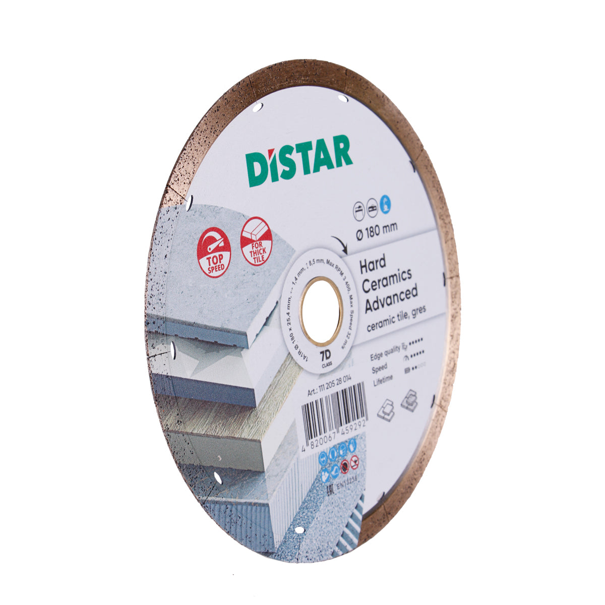 DISTAR Hard Ceramics Advanced 10" Porcelain Slab Diamond Blade detail view