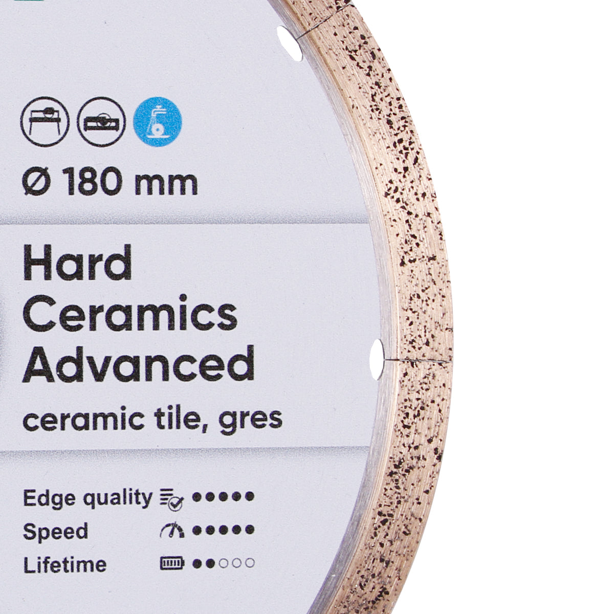 DISTAR Hard Ceramics Advanced 10" Porcelain Slab Diamond Blade for professional tile installation