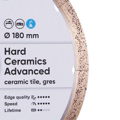 DISTAR Hard Ceramics Advanced 10" Porcelain Slab Diamond Blade for professional tile installation
