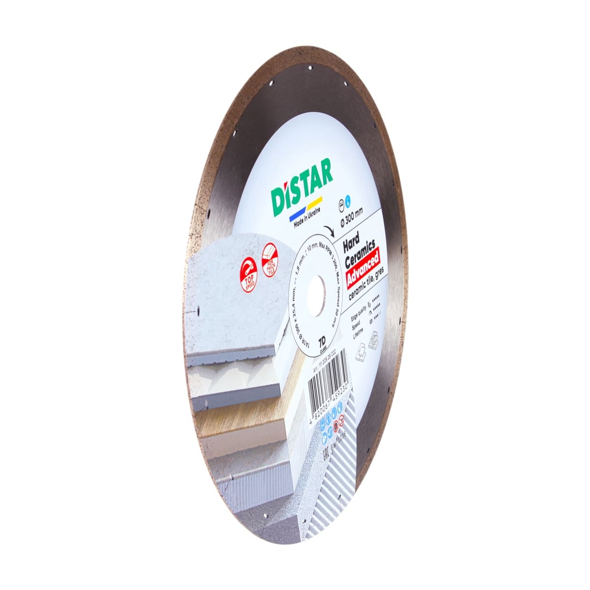 DISTAR Hard Ceramics Advanced 10" Porcelain Slab Diamond Blade dealer-ready product image