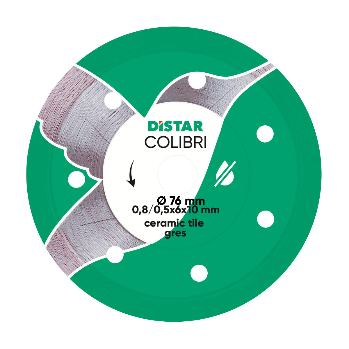 DISTAR Colibri 3" Detail-Cut Diamond Blade for Porcelain