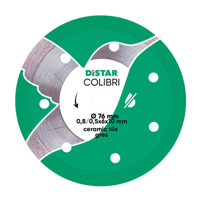 DISTAR Colibri 3" Detail-Cut Diamond Blade for Porcelain