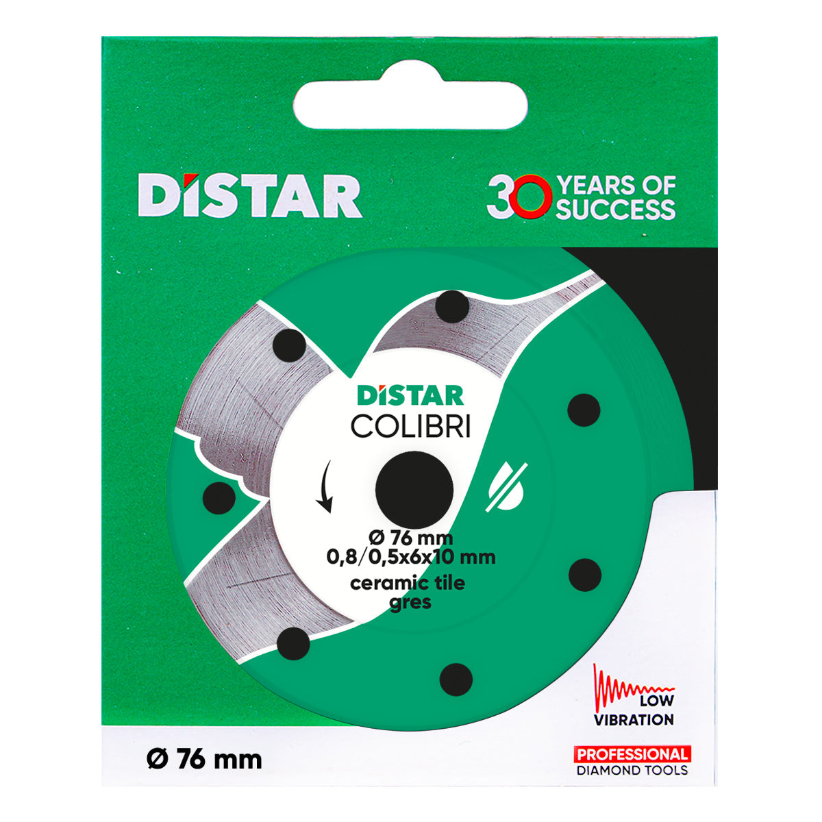 DISTAR Colibri 3" Detail-Cut Diamond Blade for Porcelain application view