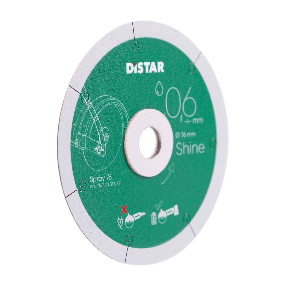 DISTAR Shine 5" Ultra-Thin Porcelain Diamond Blade - 0.6mm - product image 6