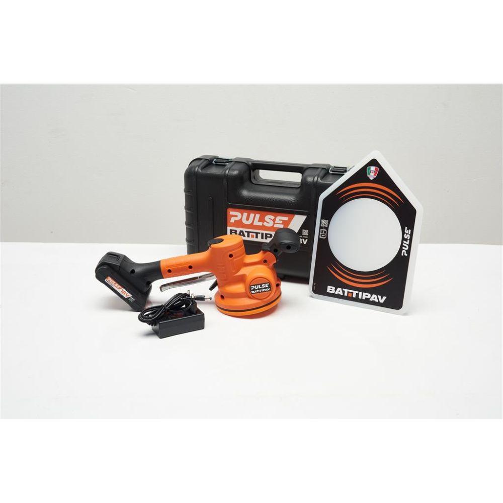 Battipav Pulse vibration plate and battery charger, comes in a protective case