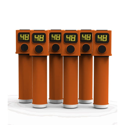 Close-up of Battipav electric pump unit for large-format tile suction cups