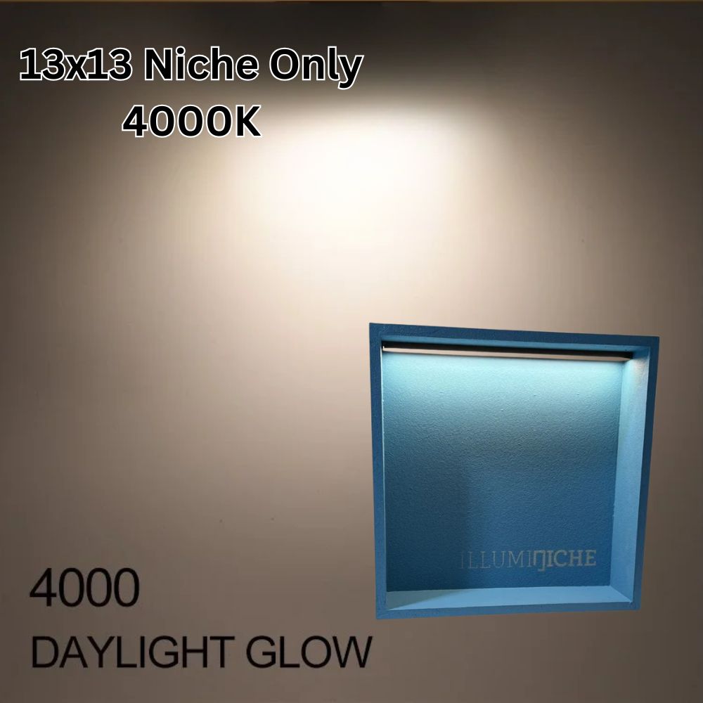 Illuminiche 13x13 LED Shower Niche 4000K Daylight