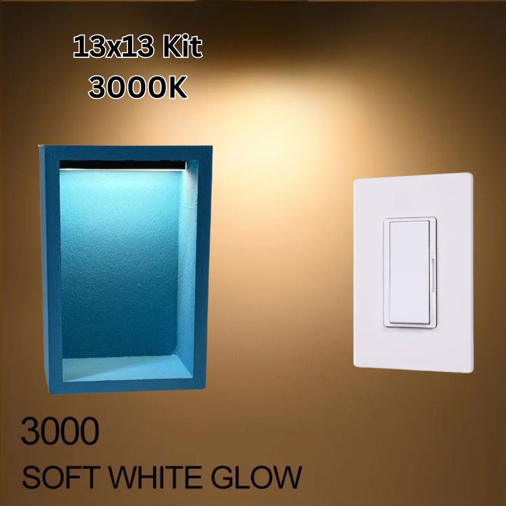 Illuminiche 13x25 LED Shower Niche with INSWITCH Kit 3000K Soft White