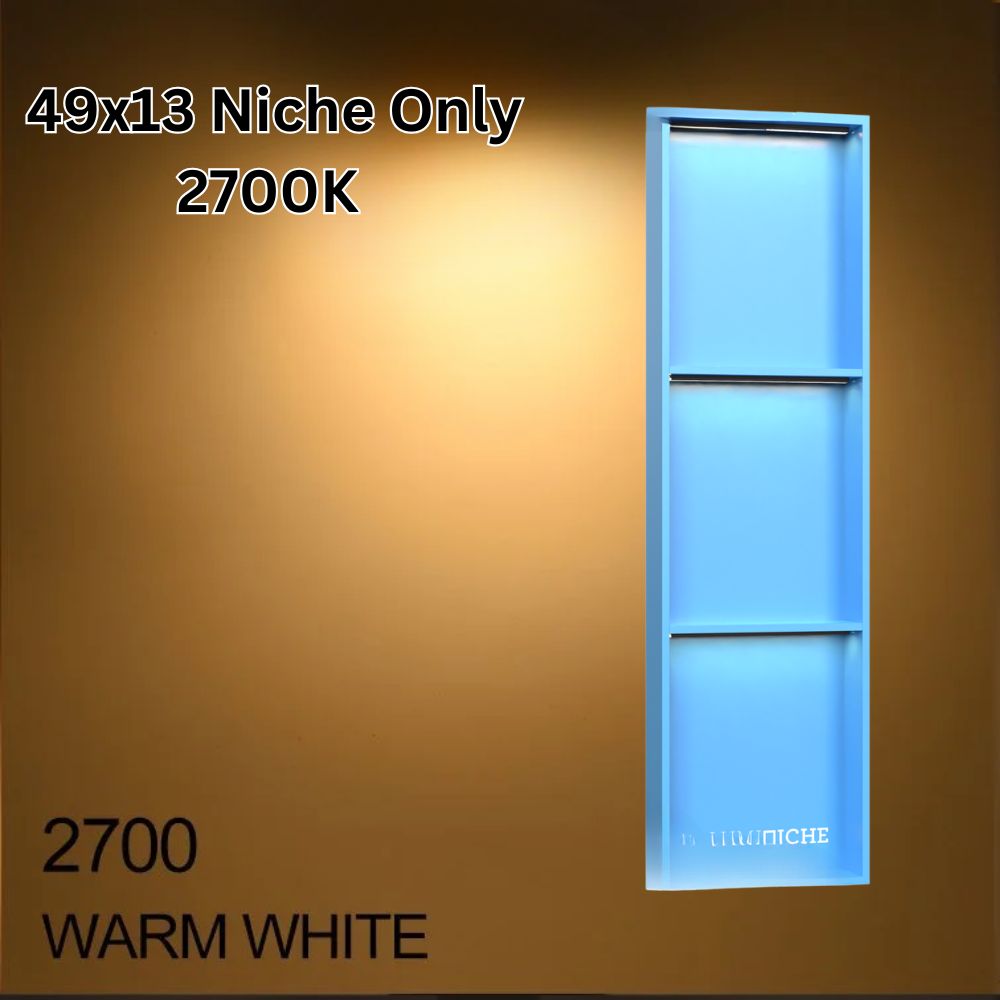 Illuminiche 49x13 LED Shower Niche 2700K Warm White