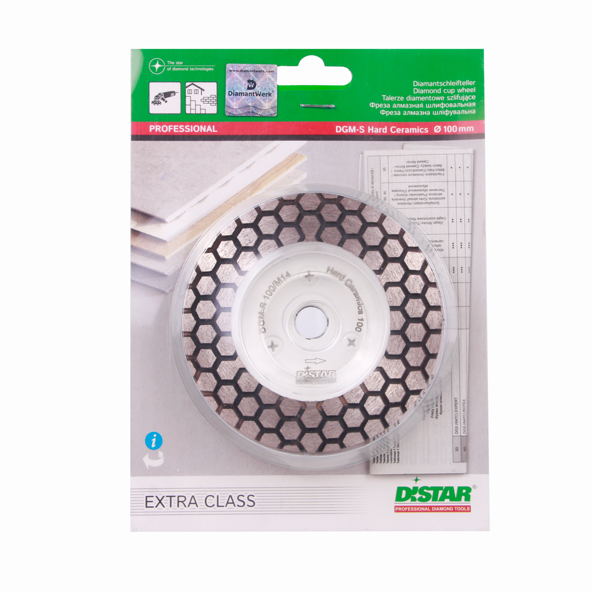 DISTAR Hard Ceramics 4" Diamond Grinding Cup - 60/70 Grit dealer-ready product image