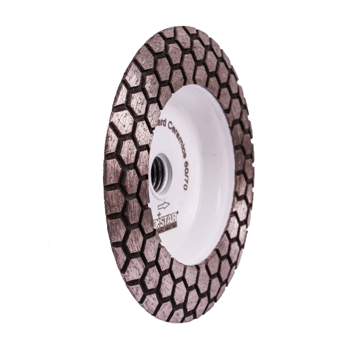 DISTAR Hard Ceramics 4" Diamond Grinding Cup - 60/70 Grit close-up