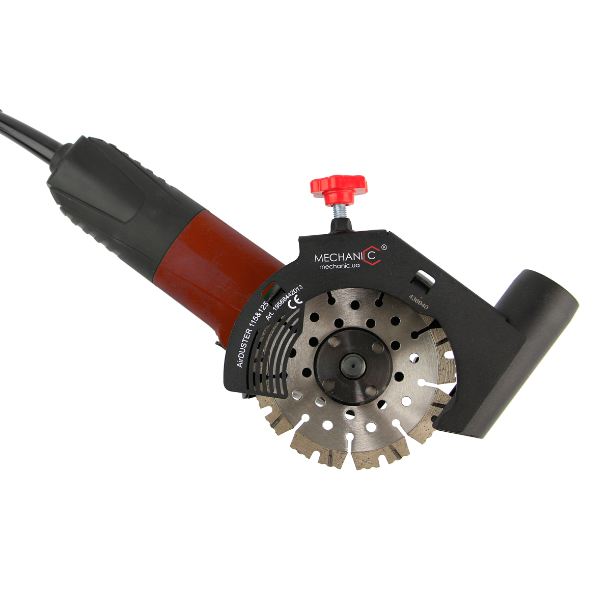 Mechanic AirDUSTER - Angle Grinder Dust Shroud for Concrete Cutting (5"-9") - product image 1