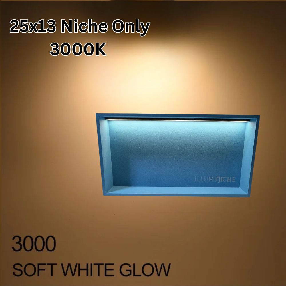 Illuminiche 25x13 LED Shower Niche 3000K Soft White