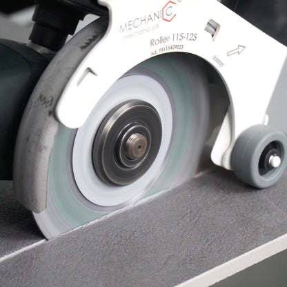 Mechanic ROLLER 4.5"-5" Angle Grinder Tile Cutting Guide close-up