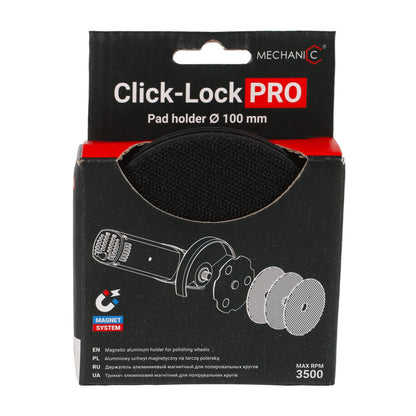 Mechanic Click-Lock PRO 4" Magnetic Polishing Pad Holder for professional tile installation