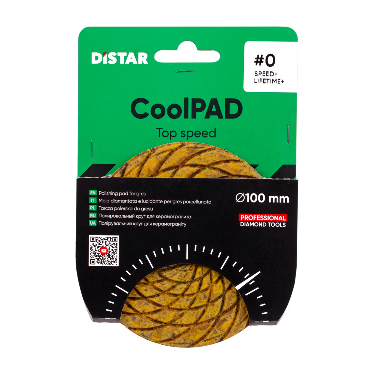 DISTAR CoolPAD 4" Dry Diamond Polishing Pads for Porcelain application view