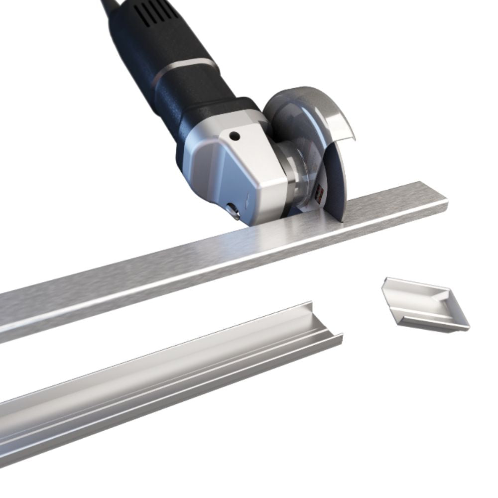 Gruen Artstream Easy-to-cut Structure Cover and drain body can be cut into your custom length for a truly custom shower installation 