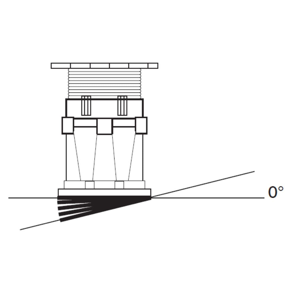 Technical drawing of a Laticrete slope corrector.