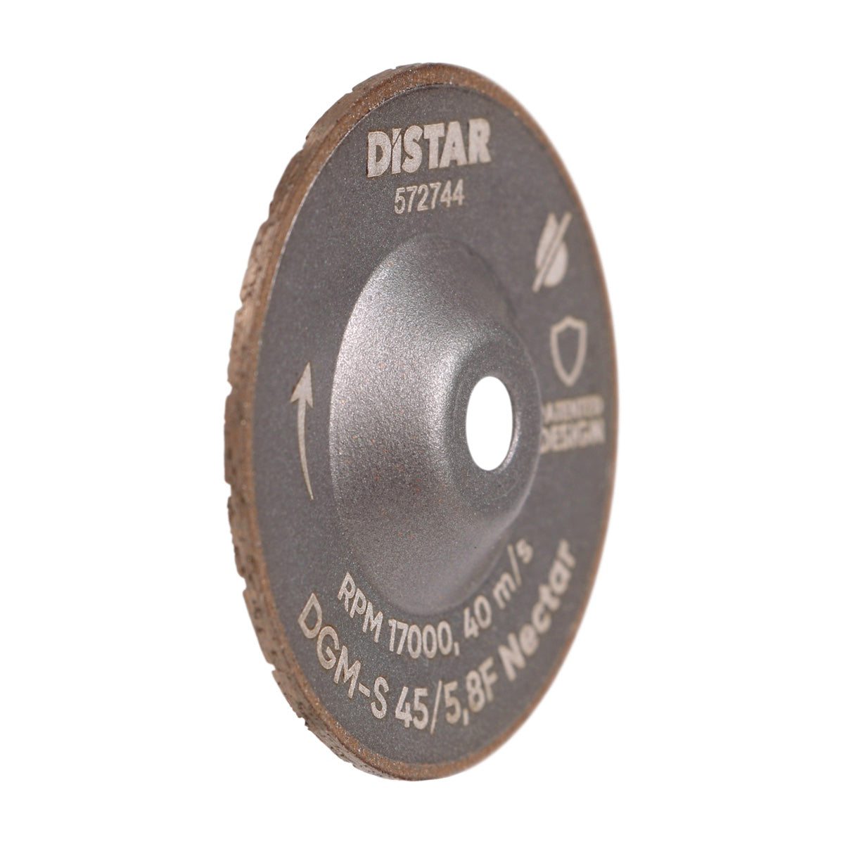 DISTAR Nectar 2" 100-Grit Diamond Grinding Cup for Porcelain close-up