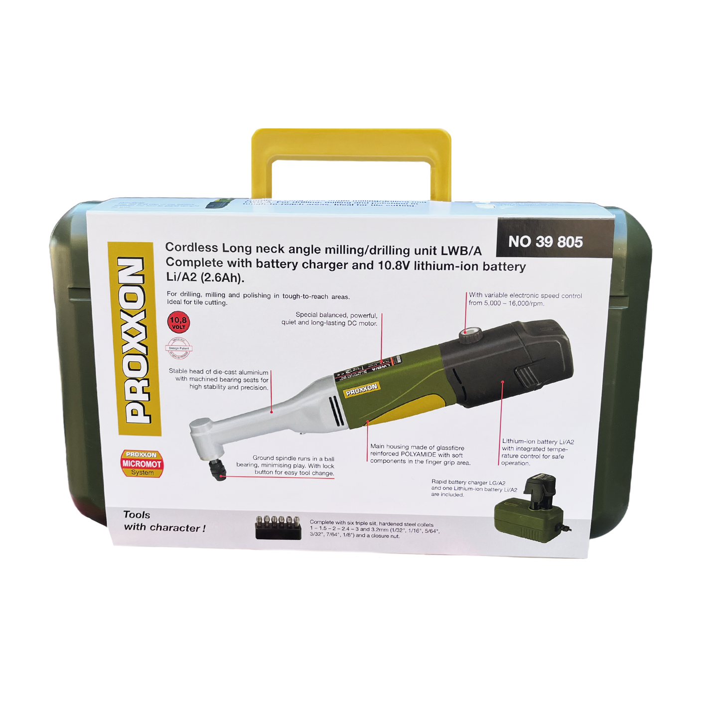 Proxxon LWB/A Cordless Long-Neck Milling & Drilling Tool application view