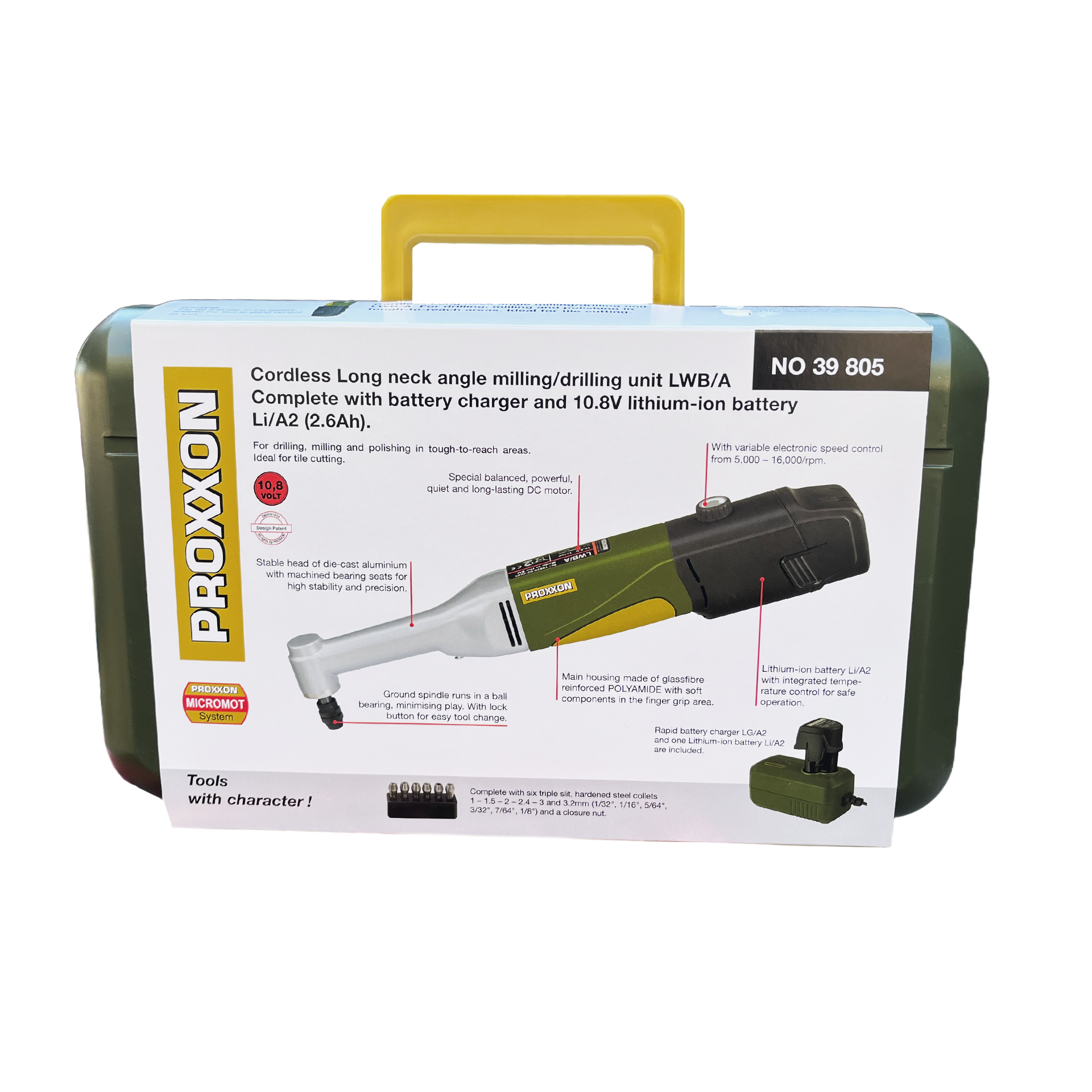 Proxxon LWB/A Cordless Long-Neck Milling & Drilling Tool application view