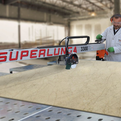 Battipav Superlunga being used to cut large format tile