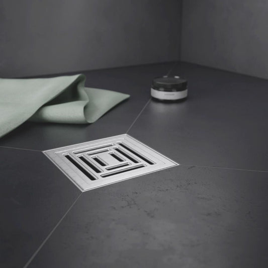 Gruen Unica brushed point drain