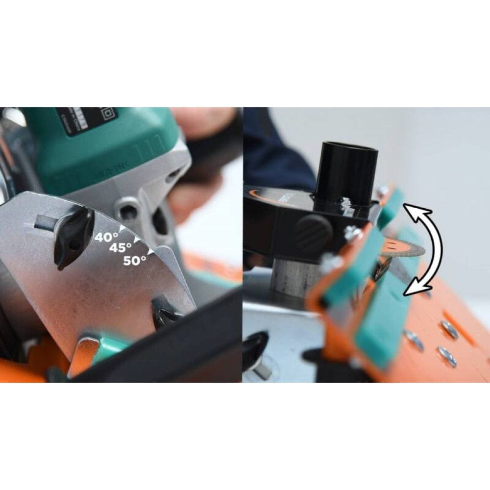 Adjustable bevel depth and angle of Battipav Perfect Jolly