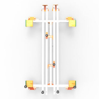 BATTIPAV CARGO Trolley being disassembled for easy transportation and storage