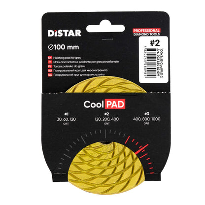 DISTAR CoolPAD 4" Dry Diamond Polishing Pads for Porcelain application view