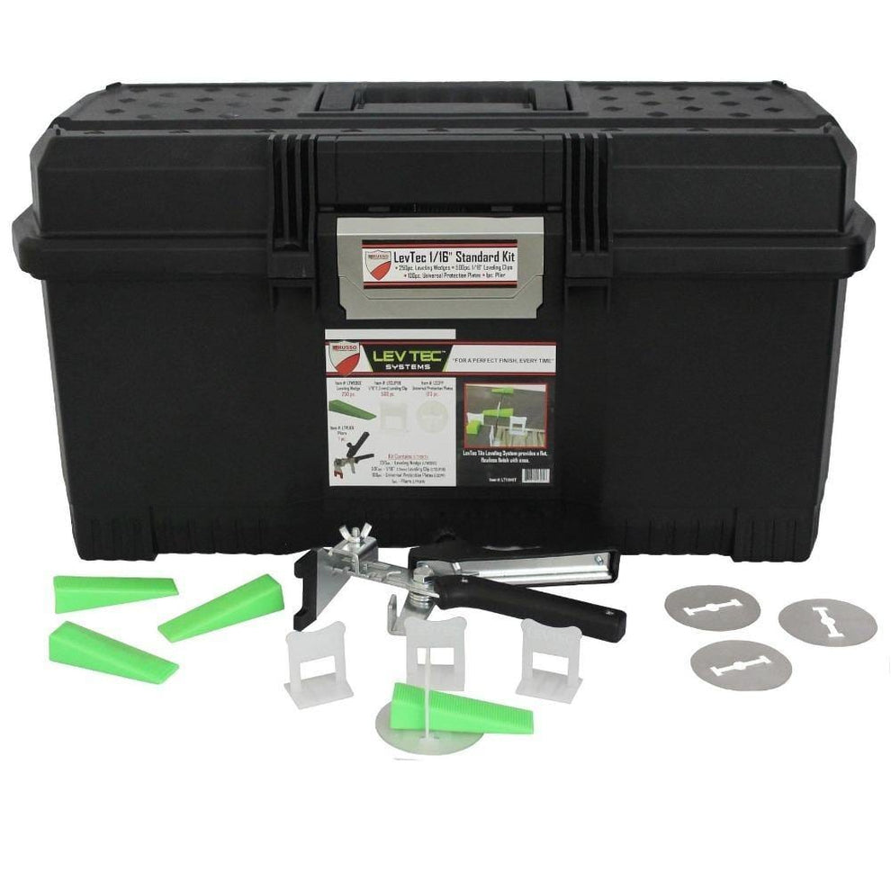 LEVTEC Standard Tile Leveling System Kits | 1/16