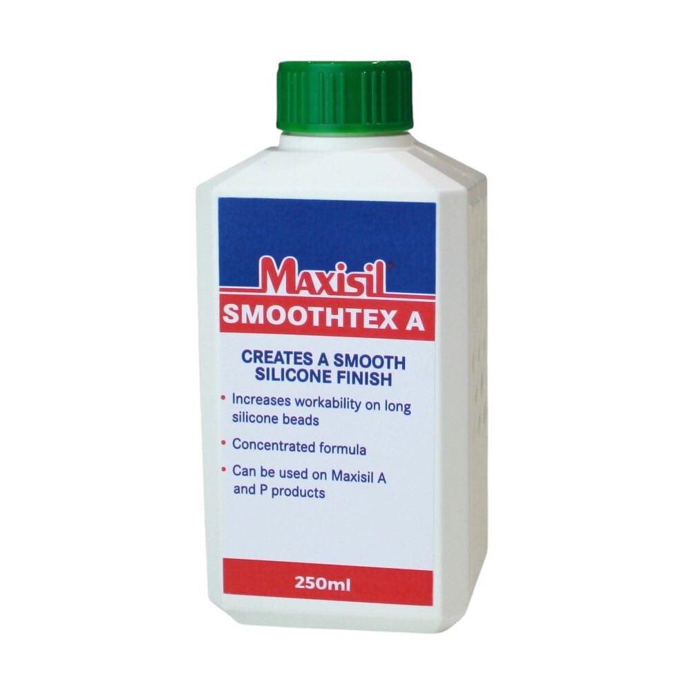 Maxisil Smoothtex bottle close-up.