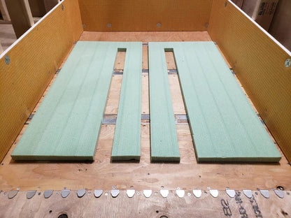 Linear drain filler kit for ada showers
