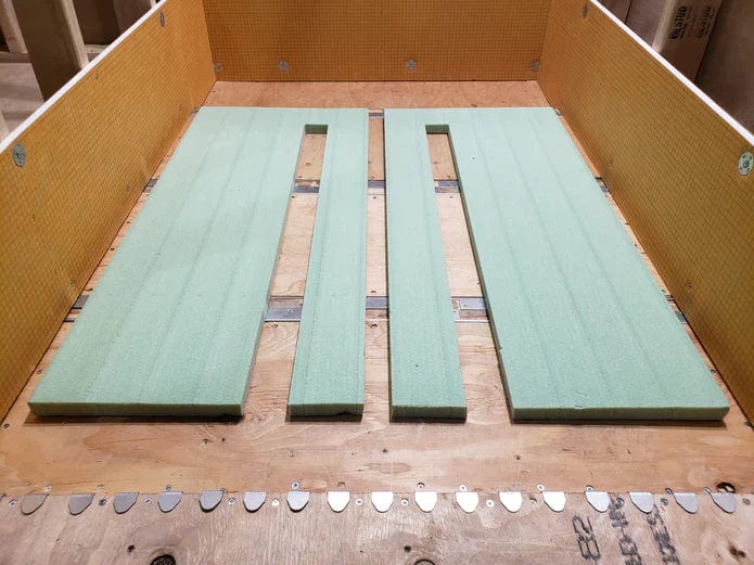 Linear drain filler kit for ada showers