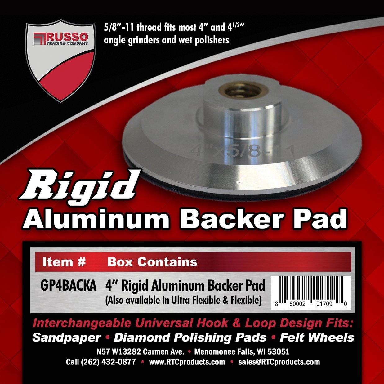 Russo Trading Company 4" Hook & Loop Backer Pad 