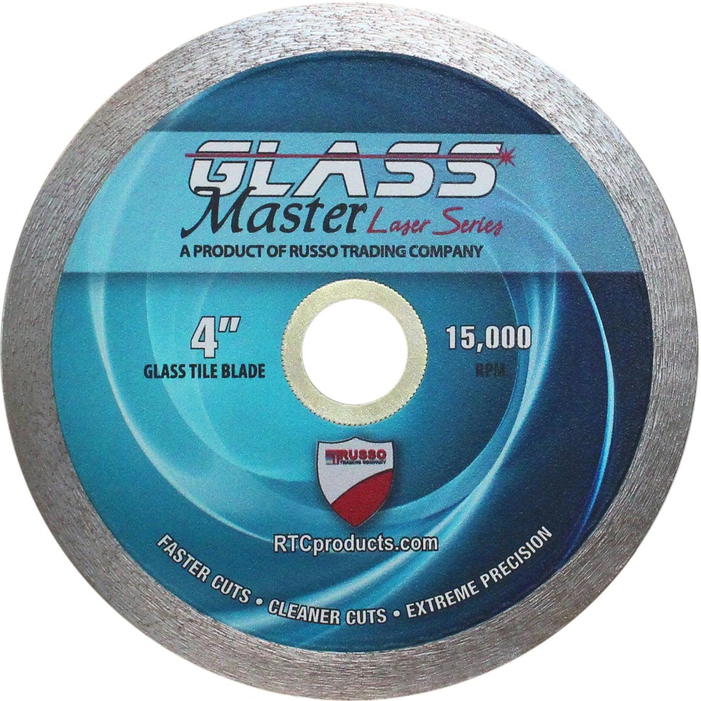 4" RTC Products Glass Master Laser Series blade for glass cutting