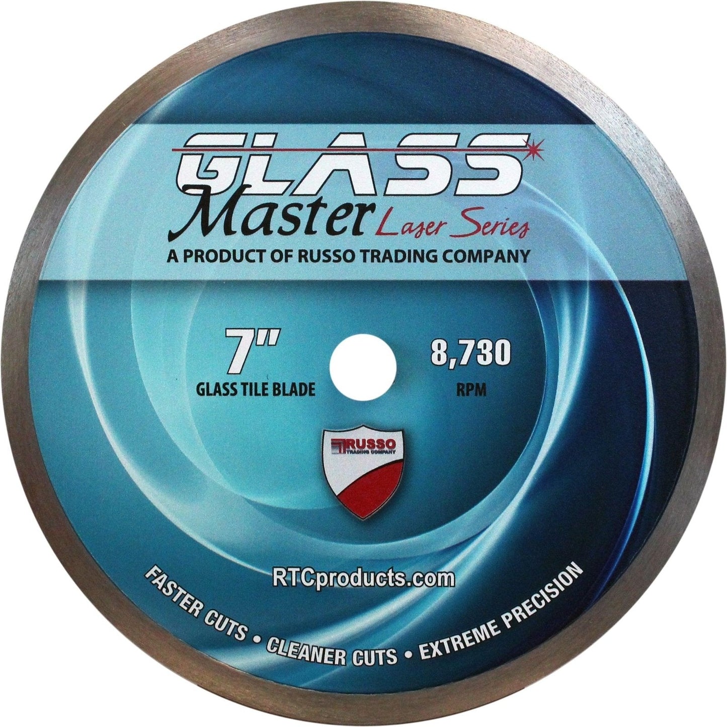 7" RTC Products Glass Master Laser Series blade for glass cutting