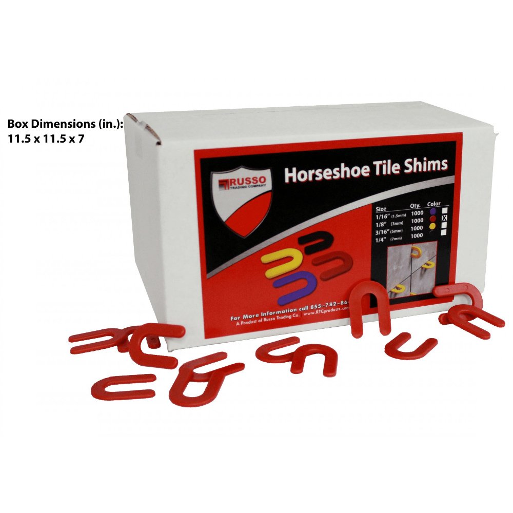 Russo Trading Company Bulk Horseshoe Tile Spacers - TileTools
